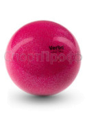 Мяч Verba Sport с блестками розовый 16см.