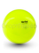Мяч Verba Sport однотонный лимонный 17см.