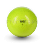 Мяч Verba Sport с блестками лимонный 17см.