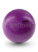 Мяч Verba Sport с блёстками лиловый 16см.