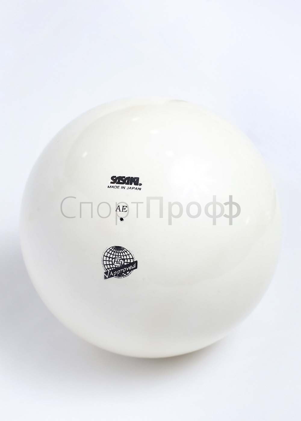 Мяч SASAKI M-20A 18.5 см. W (белый) для художественной гимнастики