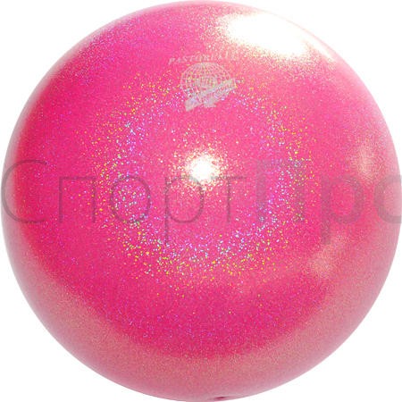 Мяч PASTORELLI New Generation GLITTER 18 см. (розовый флуорисцентный)
