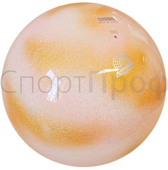 Мяч SASAKI M-207VE 18.5 см. PWPxGD (бледно-розовый/золотой) для художественной гимнастики