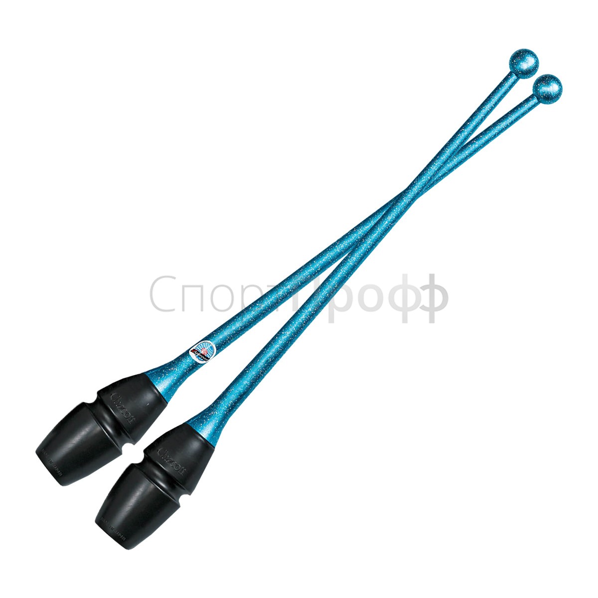 Булавы CHACOTT Hi-Grip 41 см. 125 (ясно-синий) с улучшенным захватом для художественной гимнастики