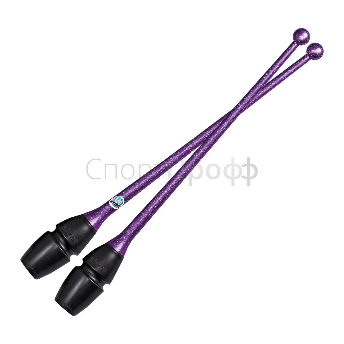 Булавы CHACOTT Hi-Grip 41 см. 177 (фиолетовый) с улучшенным захватом для художественной гимнастики