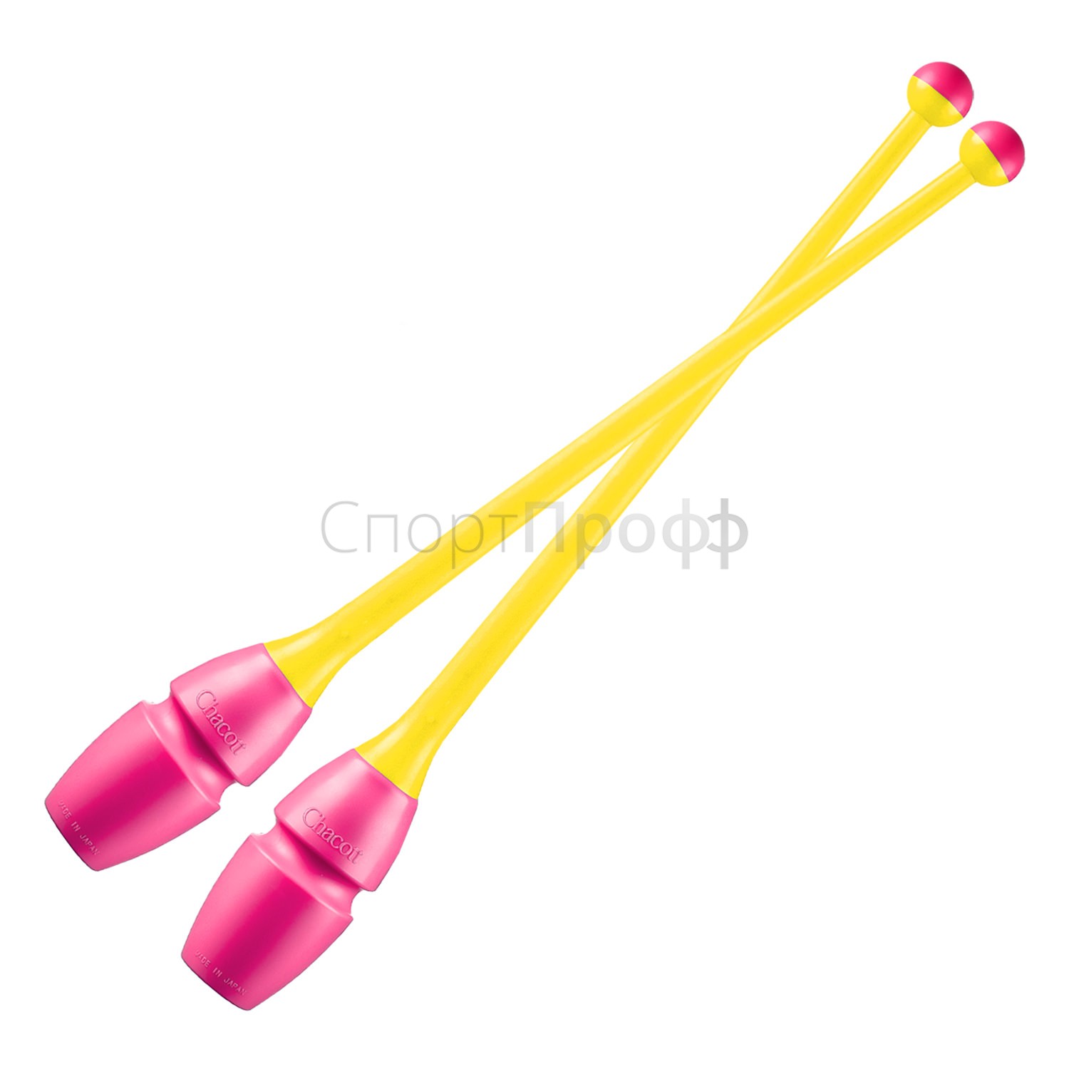Булавы CHACOTT 41 см. 262 (розовый/жёлтый) для художественной гимнастики