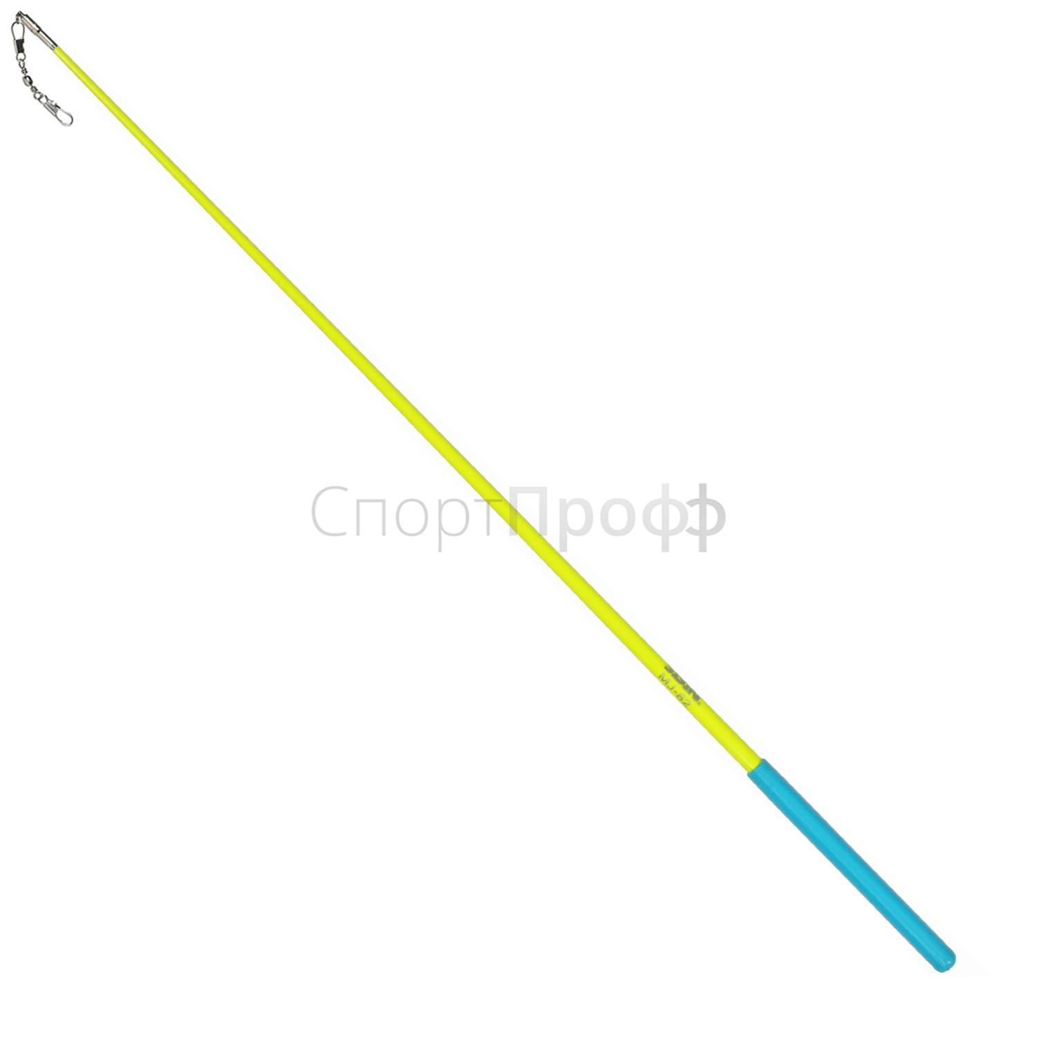 Палочка SASAKI MJ-82 50 см. KEYxBU (лимонный/голубая ручка) для художественной гимнастики