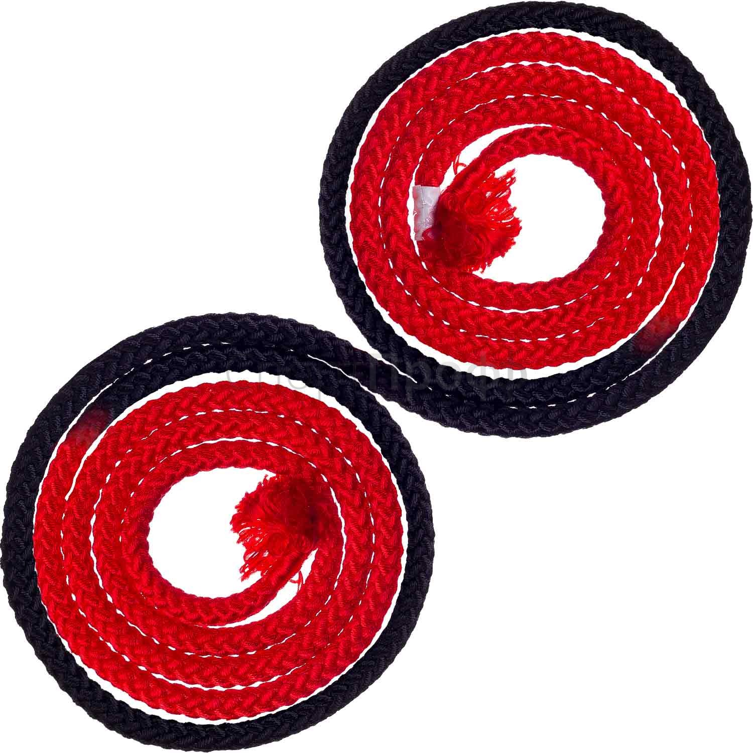 Скакалка SASAKI M-280TS 3м. RxB (красный/черный) для художественной гимнастики