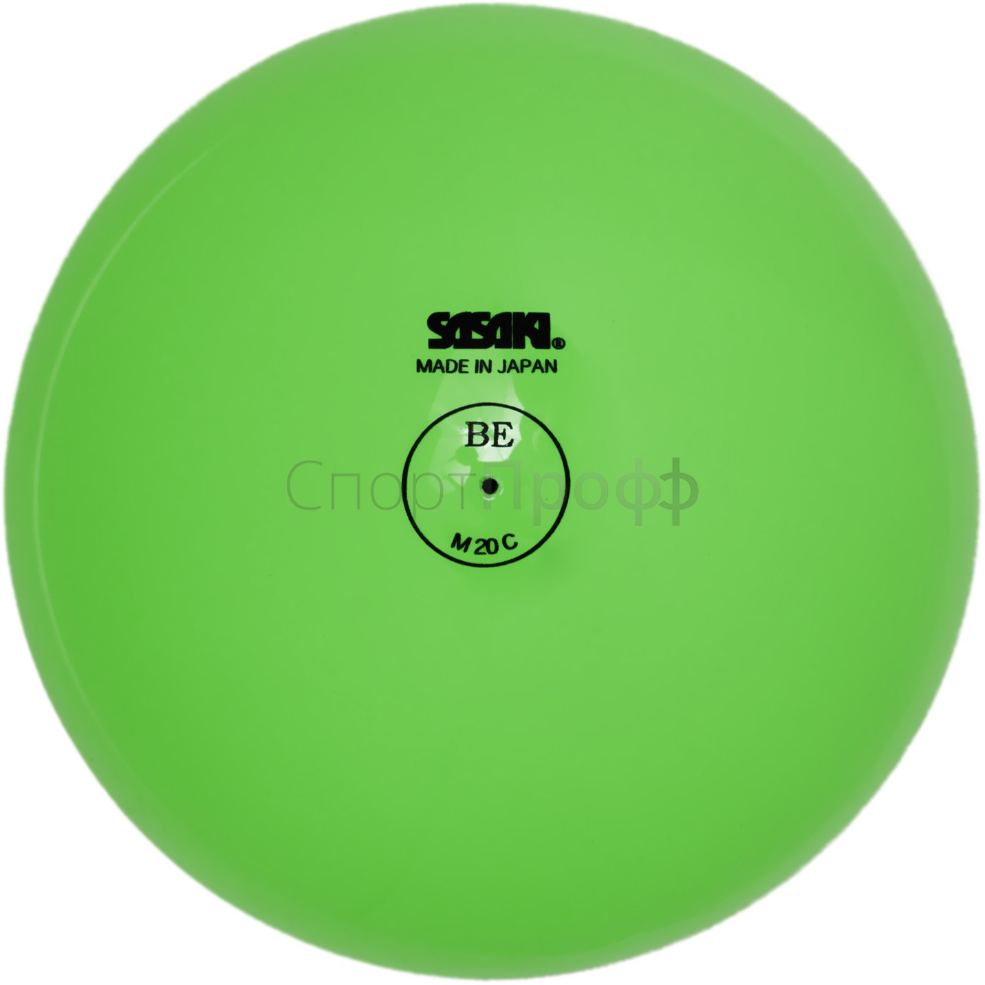 Мяч SASAKI M-20C 15 см. MAG (зеленый) для художественной гимнастики