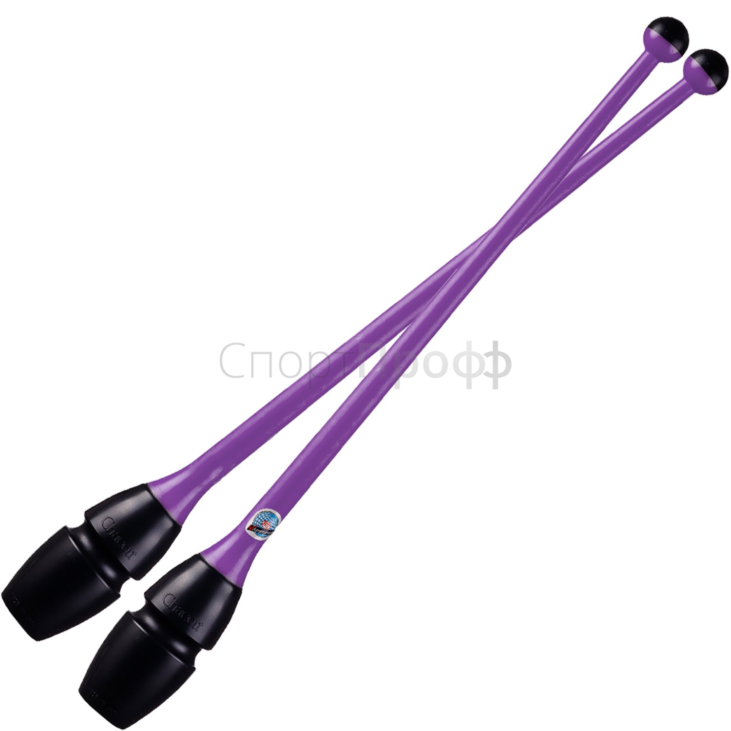 Булавы CHACOTT 45.5 см. 177 (черный/фиолетовый) для художественной гимнастики