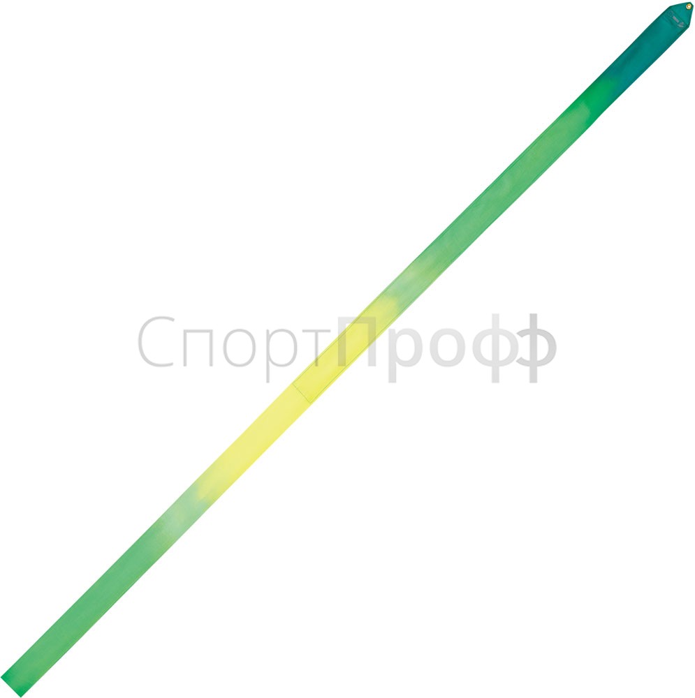Лента SASAKI 6 метров M-71HG GxAPGxLYMY (зеленый/желтый/лимонный) для художественной гимнастики