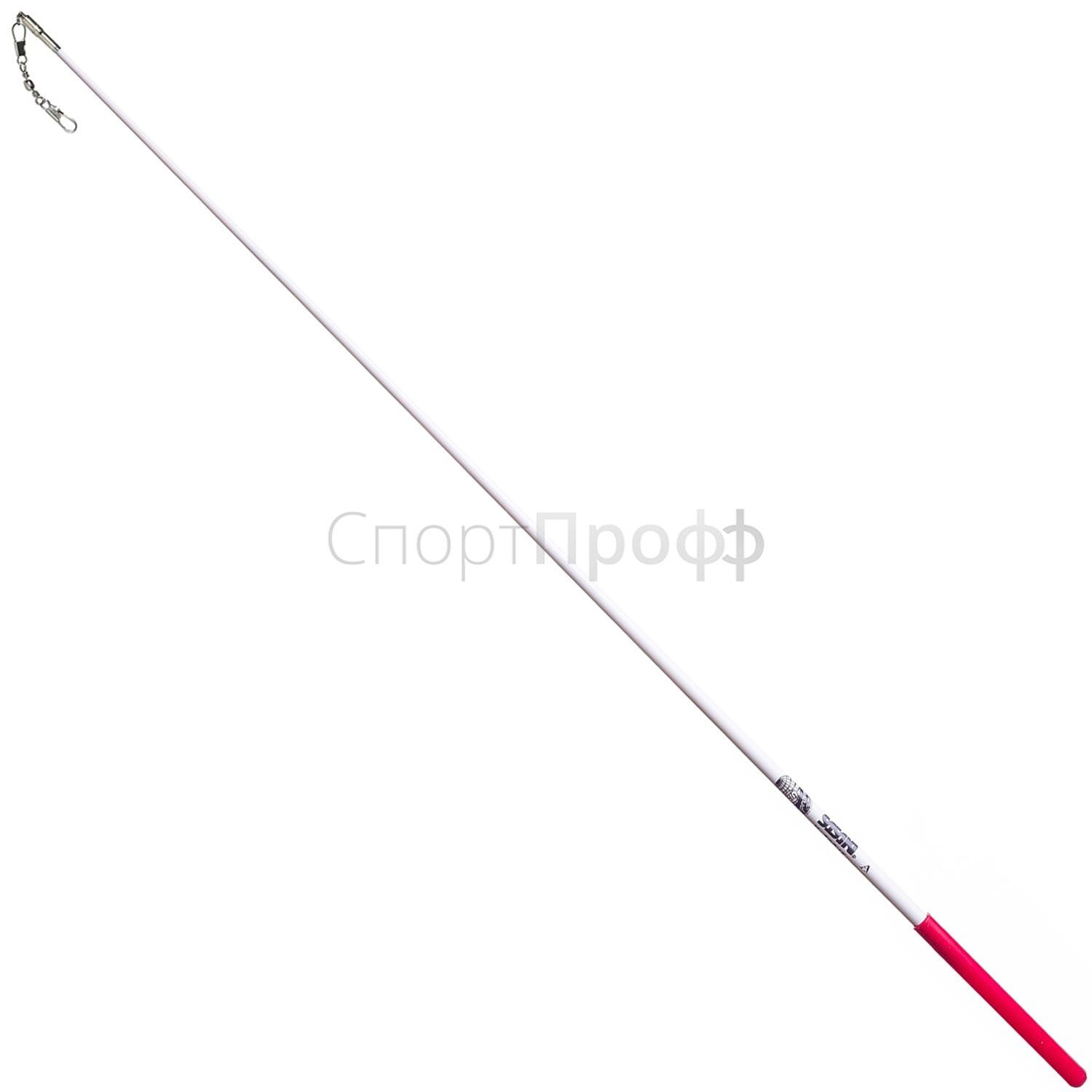 Палочка SASAKI M-700G 60 см. WxR (белый/красная ручка) для художественной гимнастики