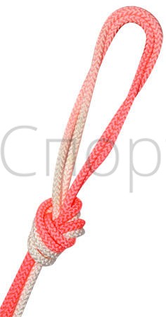 Скакалка PASTORELLI Patrasso Multicolore коралловый/белый 3м. для художественной гимнастики