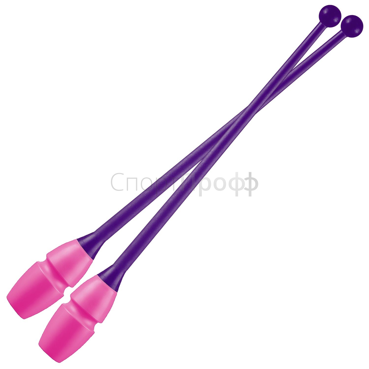 Булавы PASTORELLI 45.2 см. розовый/фиолетовый для художественной гимнастики