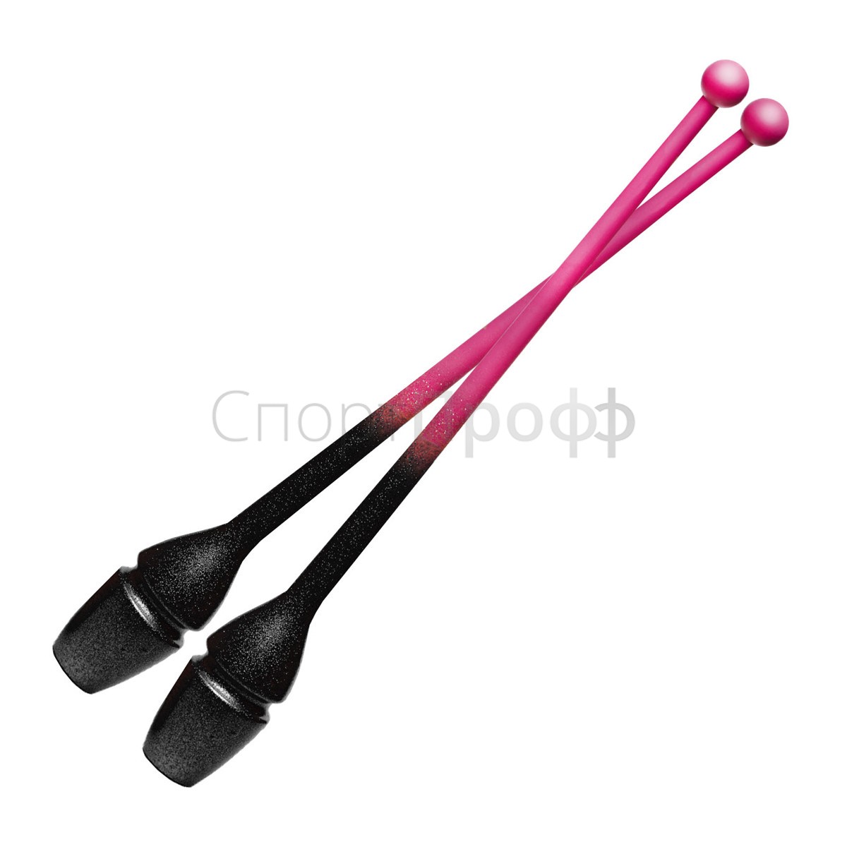 Булавы SASAKI M-34JKGH 40.5 см. розово/черный (FRPxB) для художественной гимнастики