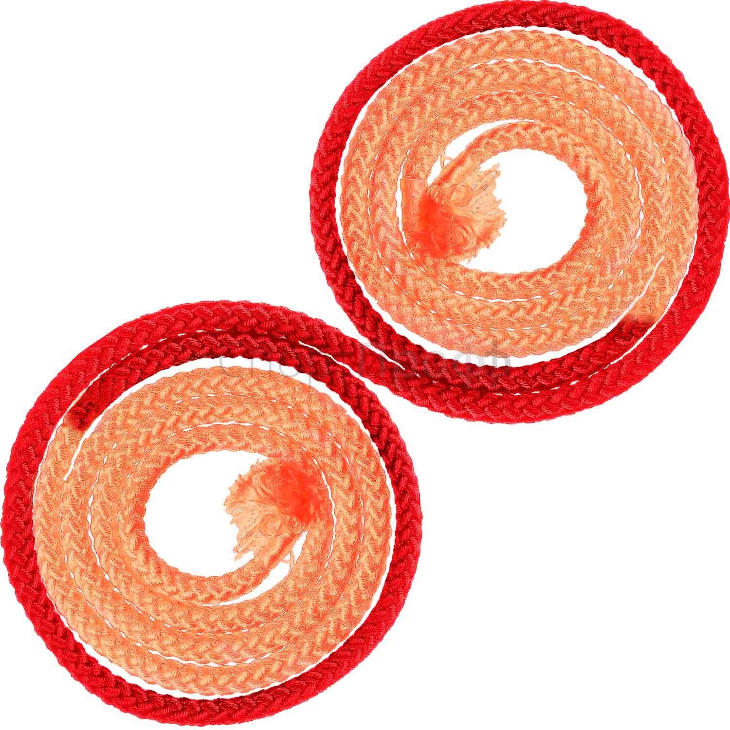 Скакалка SASAKI M-280TS 3м. COOxR (оранжево/красный) для художественной гимнастики