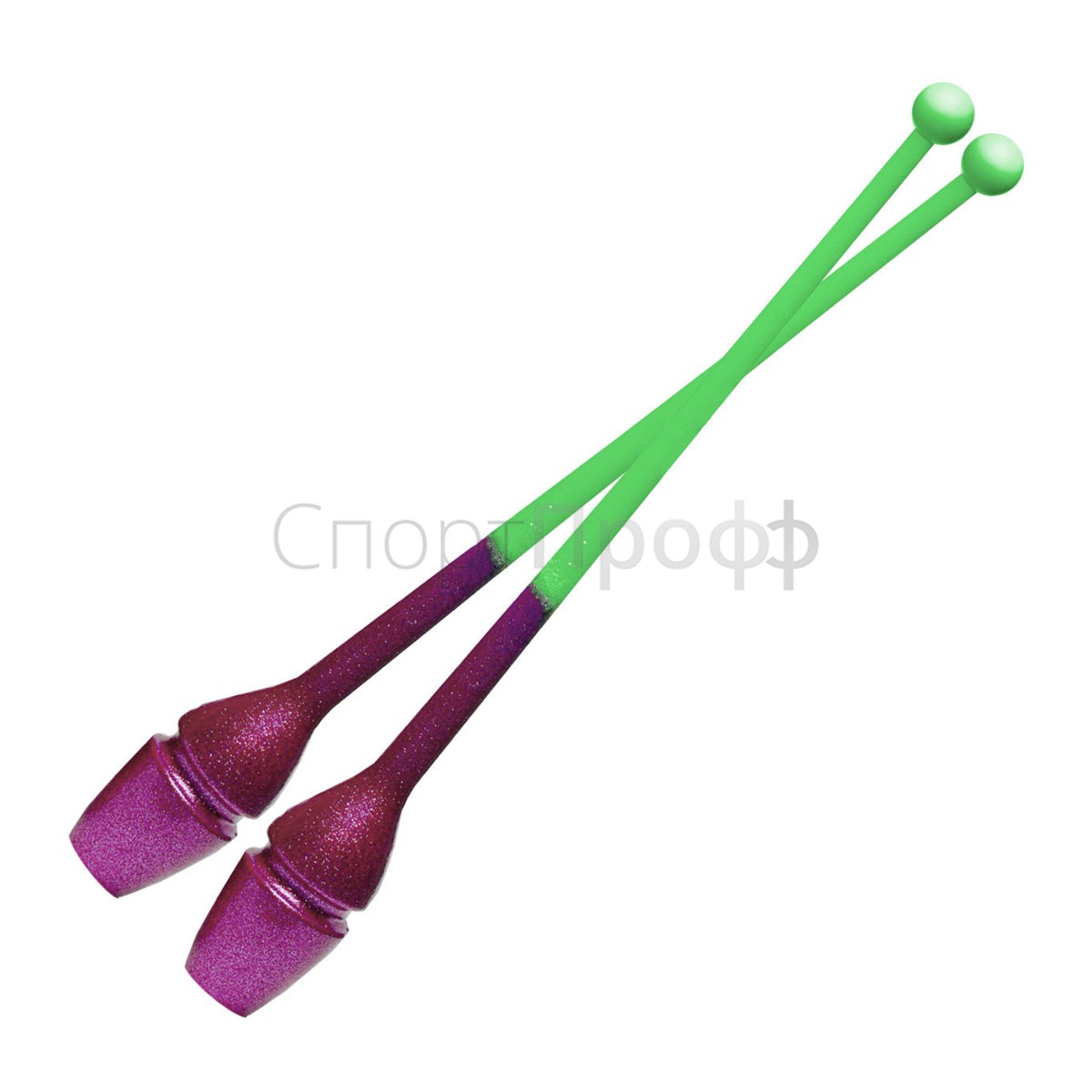 Булавы SASAKI M-34JKGH 40.5 см. зеленый/розовый (MAGxP) для художественной гимнастики