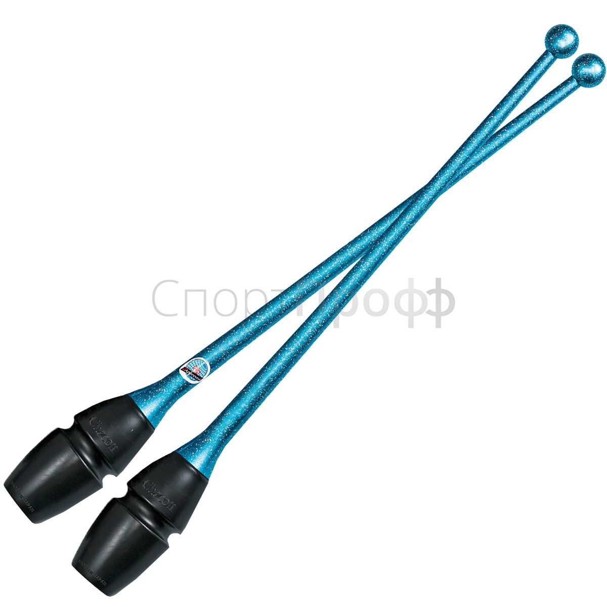 Булавы CHACOTT Hi-Grip 45.5 см. 125 (ясно-синий) с улучшенным захватом для художественной гимнастики