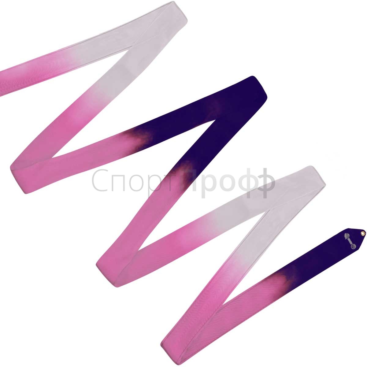 Лента SASAKI 6 метров M-71HG PPxPxW (фиолетовый/розовый/белый) для художественной гимнастики