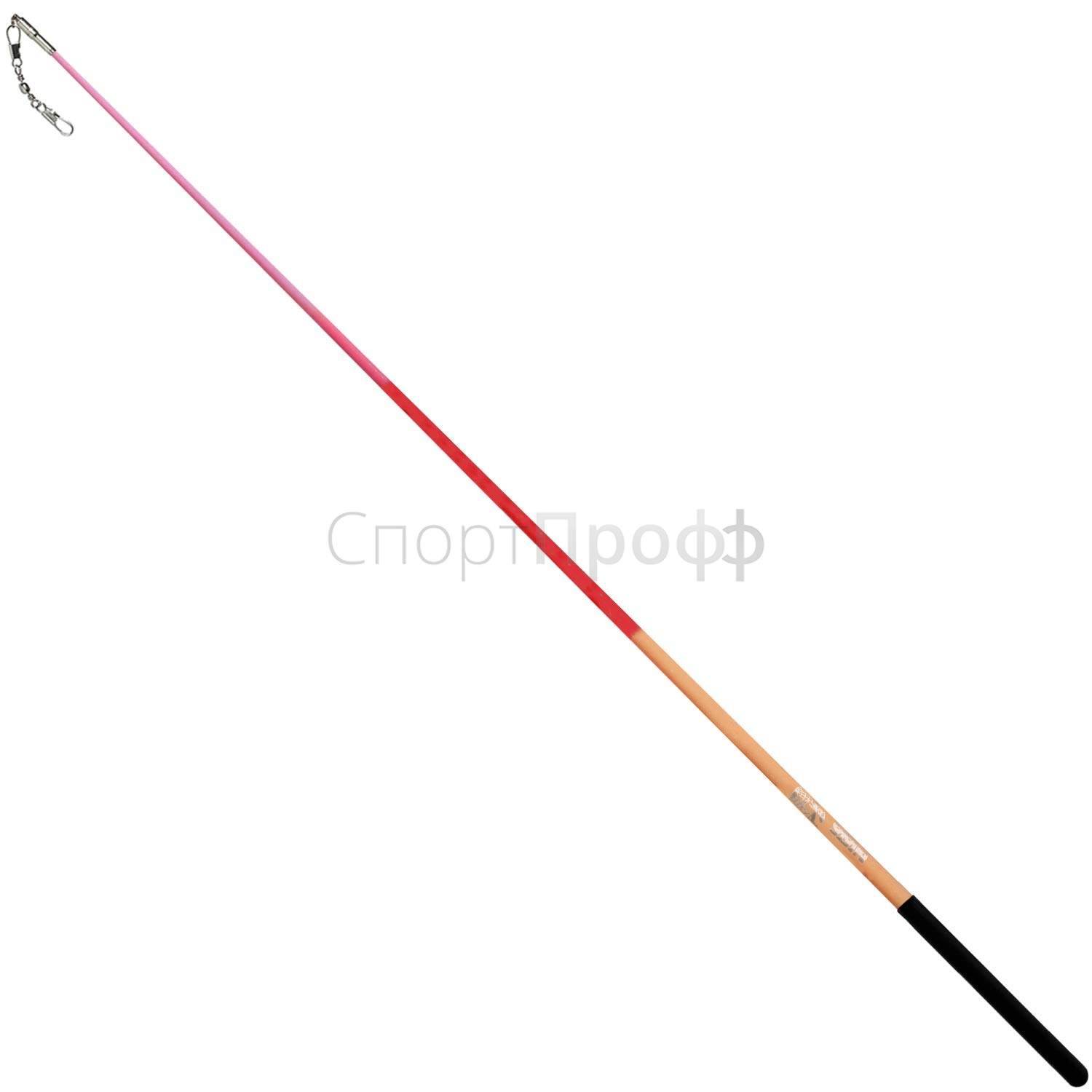 Палочка SASAKI M-781T 60 см. LIO (оранж/красный/розовый/черная ручка) для художественной гимнастики