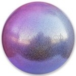Мяч PASTORELLI GLITTER HIGH VISION 18 см. (серебро-розовый)