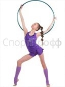 Майка SOLO (хлопок) принт гимнастка с обручем фиолетовый