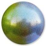 Мяч PASTORELLI GLITTER HIGH VISION 18 см. (серебро-желтый)