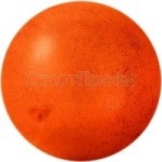 Мяч с блестками 15 см. оранжевый