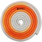 Скакалка PASTORELLI SHADED NEW ORLEANS оранжевый/белый 3м. для художественной гимнастики