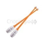 Булавы CHACOTT 36.5 см. 083 (белый/оранжевый) для художественной гимнастики
