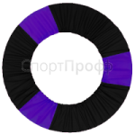 Чехол для обруча VERBA "баранка" черный вставки фиолетовый