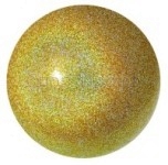 Мяч AMAYA 18 см. c блестками, золото