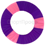 Чехол для обруча VERBA "баранка" фиолетовый вставки розовый