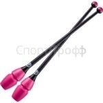 Булавы CHACOTT 45.5 см. 209 (розовый/чёрный) для художественной гимнастики