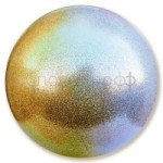 Мяч PASTORELLI GLITTER HIGH VISION 18 см. (серебро-золото)