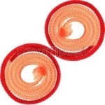Скакалка SASAKI 3м. M-280TS COOxR (оранжево/красный)