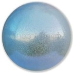 Мяч PASTORELLI GLITTER HIGH VISION 18 см. (серебро-голубой)