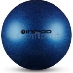 Мяч INDIGO с блестками  15 см., синий