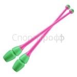 Булавы CHACOTT 41 см. 443 (зеленый/розовый) для художественной гимнастики