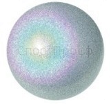 Мяч AMAYA 18 см. с блестками, серебро